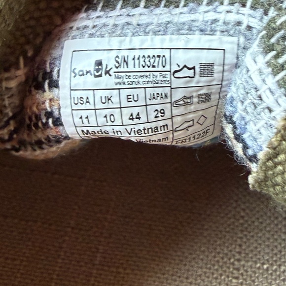 Sanuk M Tideline Lace Waxed Hemp Men’s Shoe Sz 11 NWT - Picture 3 of 11